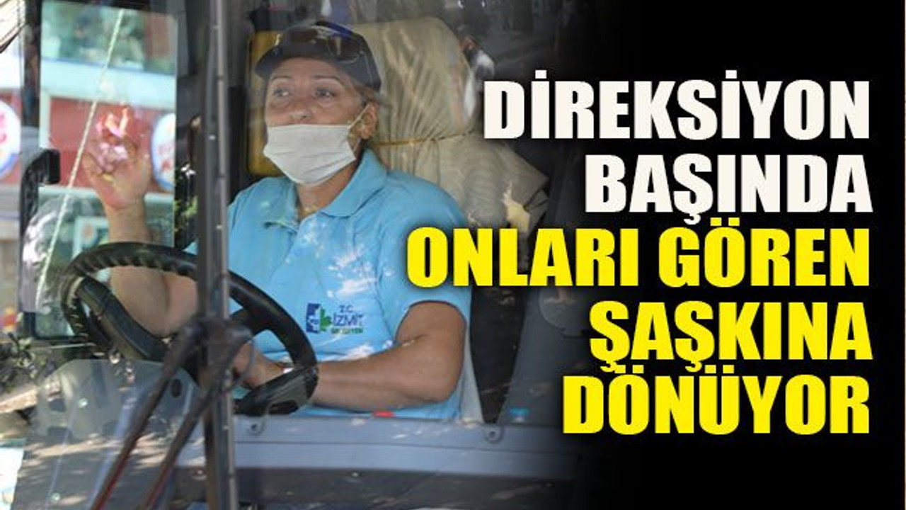 Direksiyon başında onları gören şaşkına dönüyor