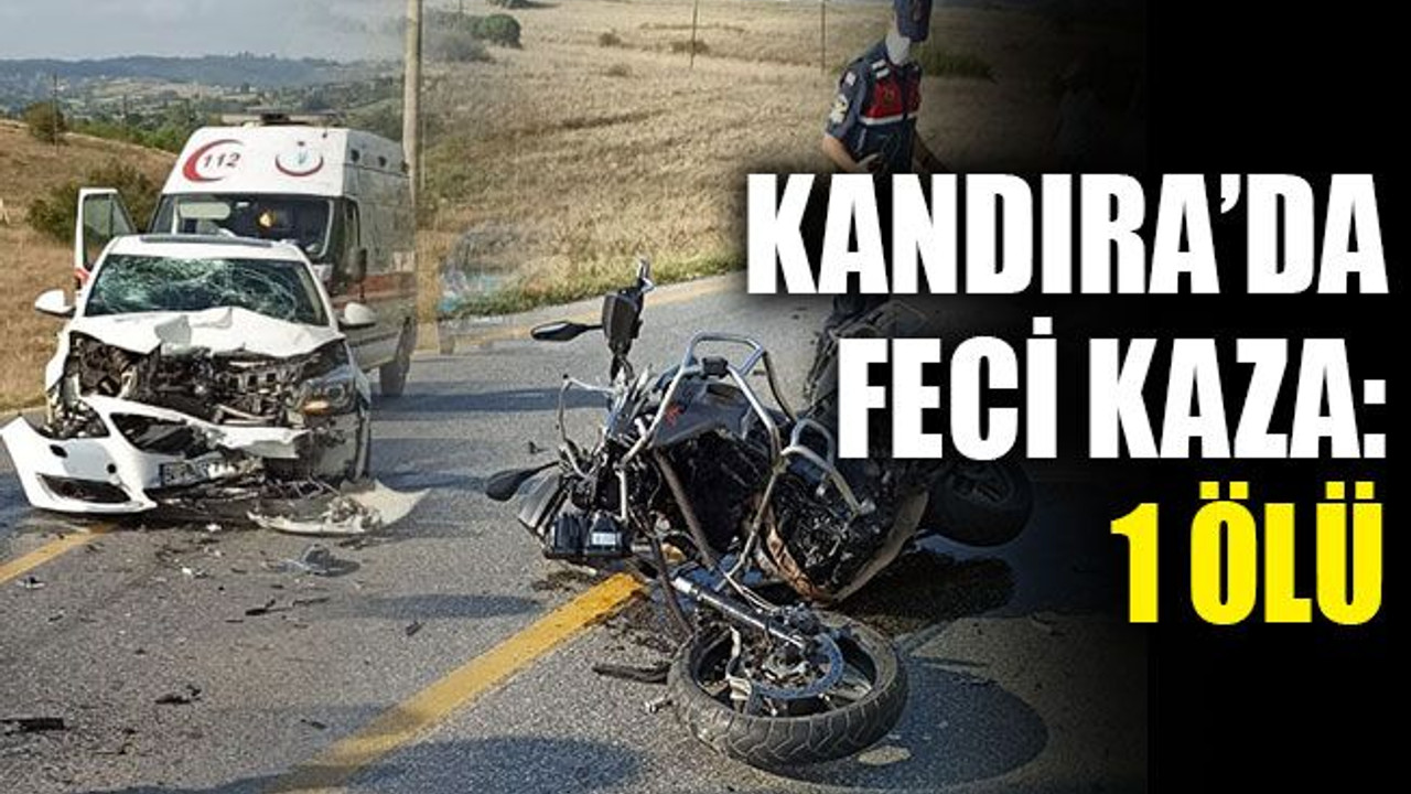 Motosiklet ile otomobil çarpıştı: 1 ölü