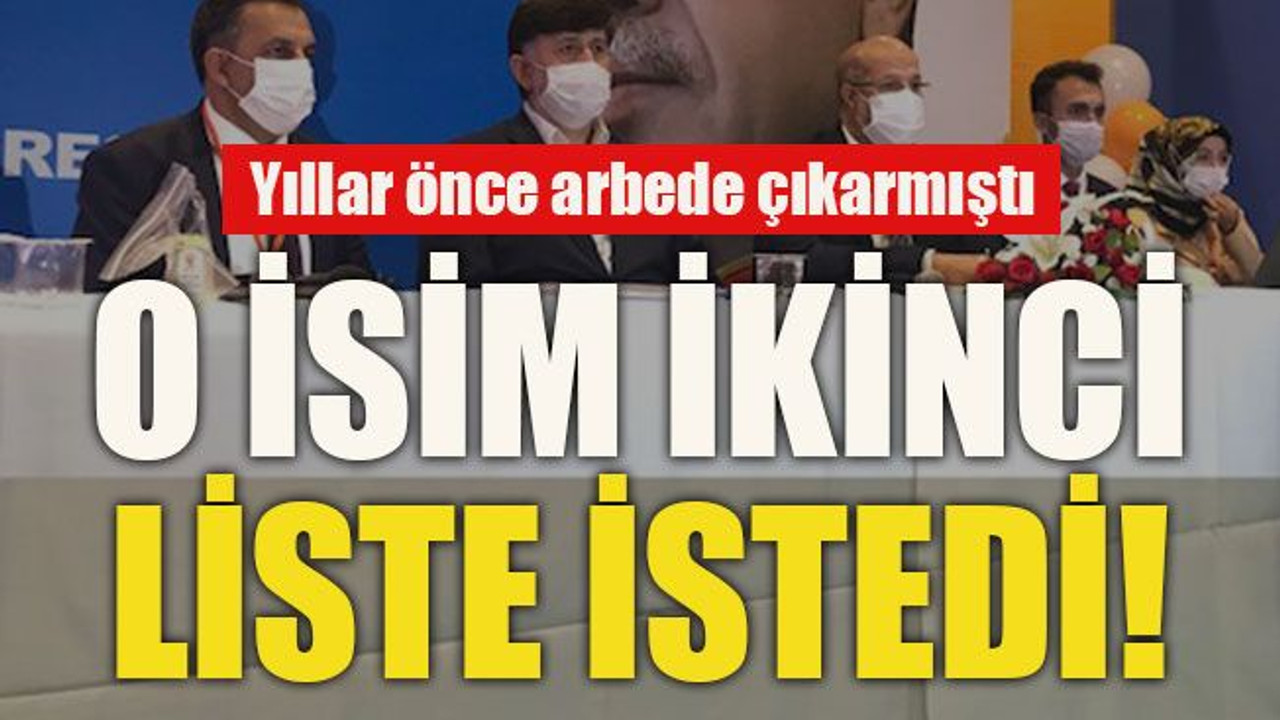 Yıllar önce arbede çıkarmıştı... O isim ikinci liste istedi!