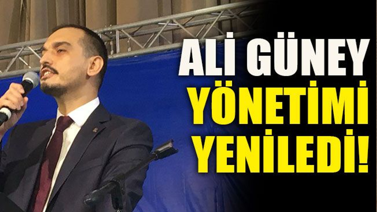 Ali Güney yönetimi yeniledi!