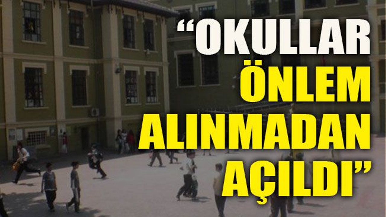 Kocaeli’den bakanlığa tepki “Okullar önlem alınmadan açıldı”
