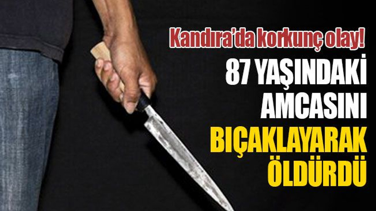 Kandıra'da 87 yaşındaki amcasını bıçaklayarak öldürdü