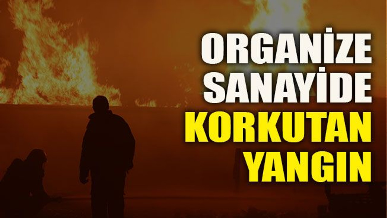 Organize sanayide korkutan yangın