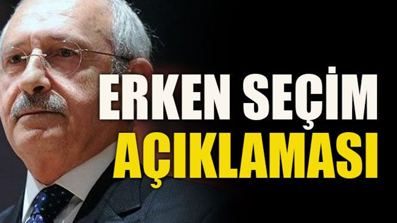 Erken seçim açıklaması