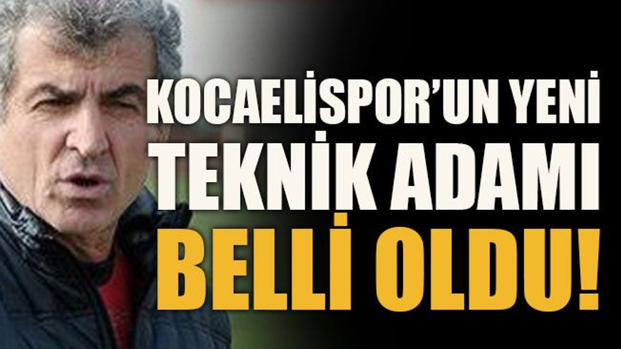 Kocaelispor’un yeni teknik adamı belli oldu!