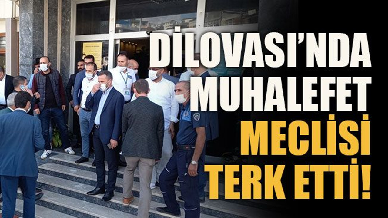 Dilovası’nda muhalefet meclisi terk etti!