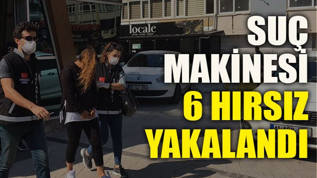 Suç makinesi 6 hırsız yakalandı