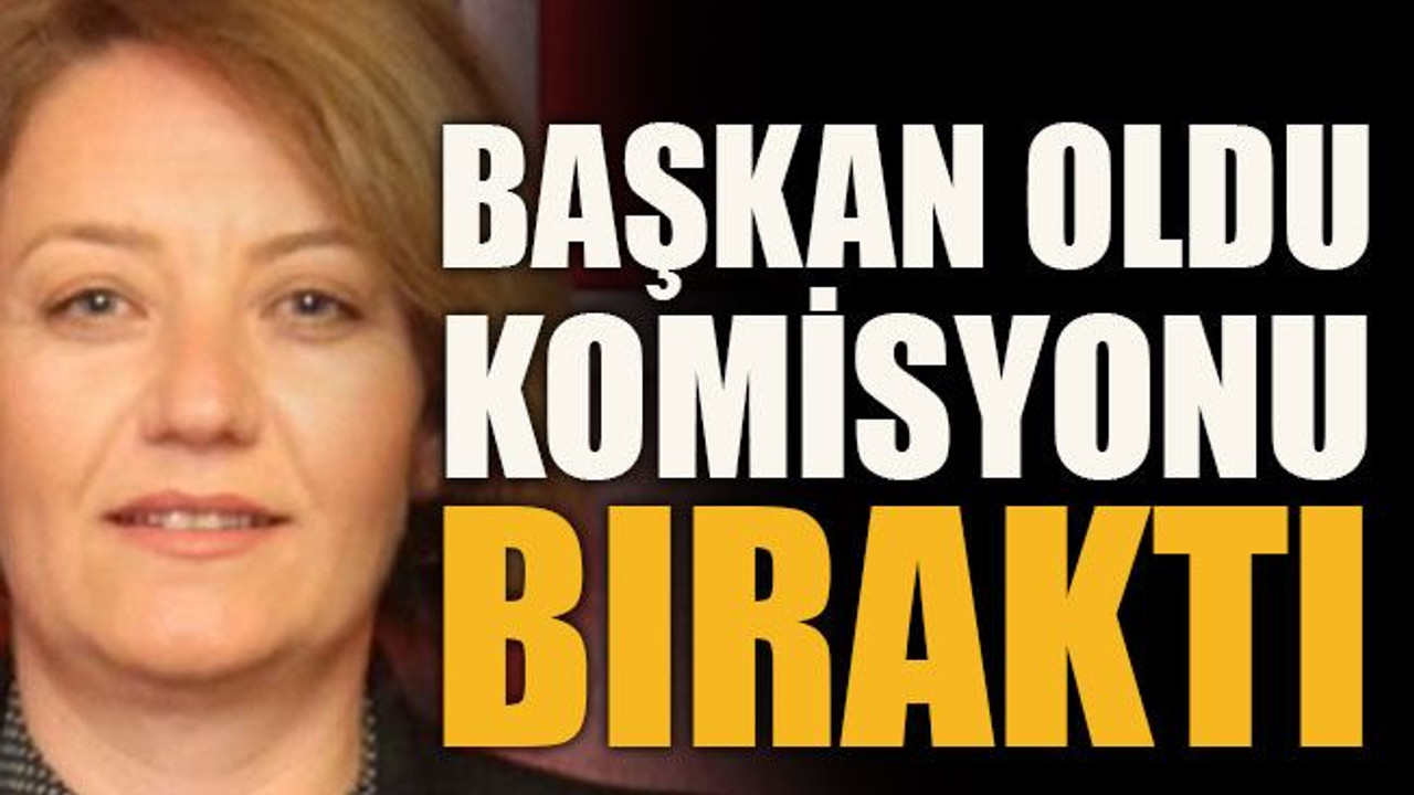 Başkan oldu komisyonu bıraktı
