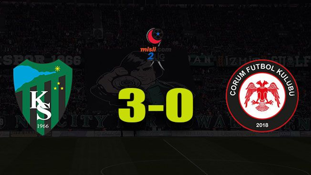 Kocaelispor:3 - Çorum FK:0