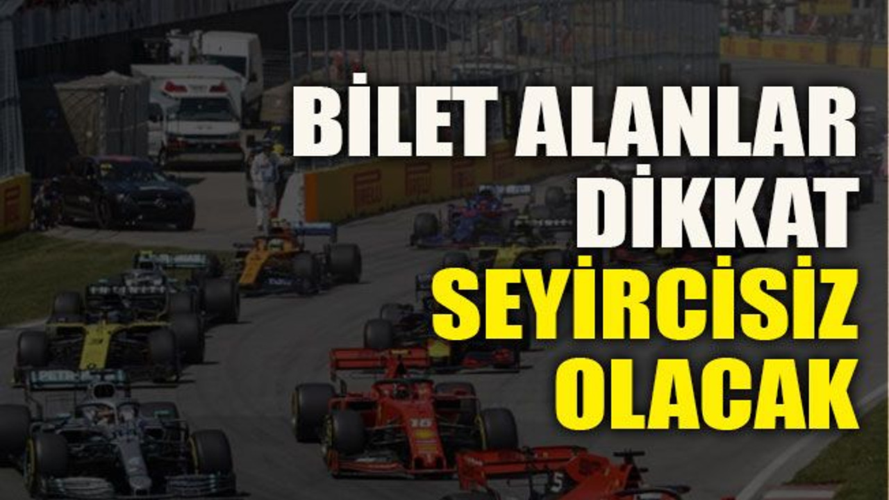 Bilet alanlar dikkat seyircisiz olacak