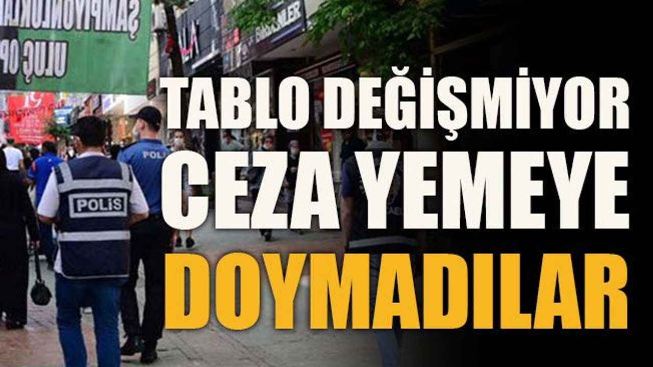 Tablo değişmiyor... Ceza yemeye doymadılar