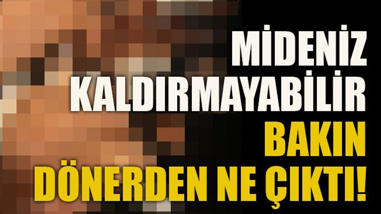 Mide kaldıran görüntü! Marketten aldığı dönerden öyle bir şey çıktı ki…
