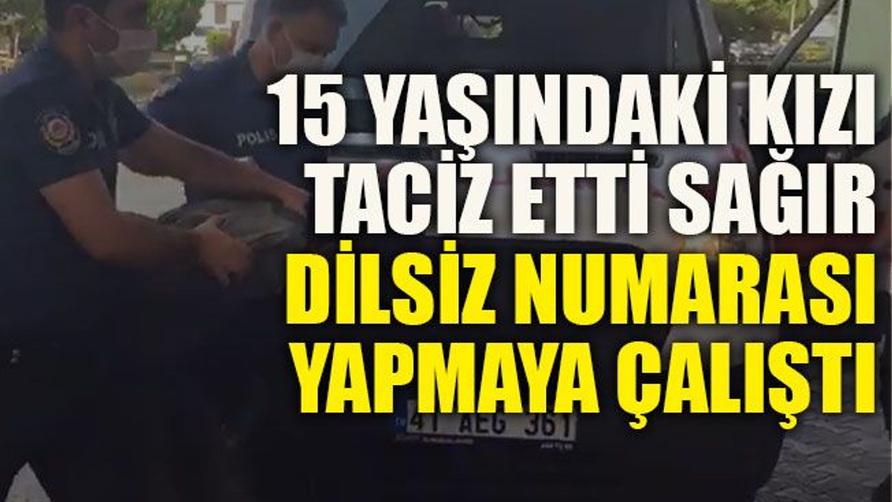 15 yaşındaki kızı taciz etti sağır dilsiz numarası yapmaya çalıştı