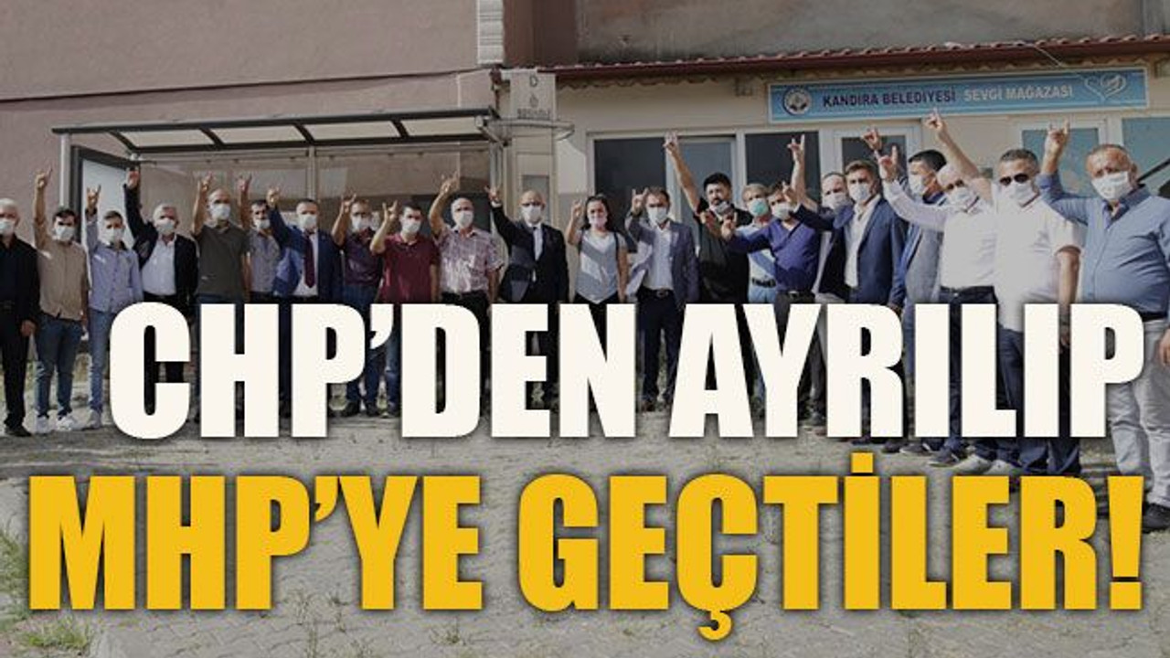 CHP’den ayrılıp MHP’ye geçtiler!