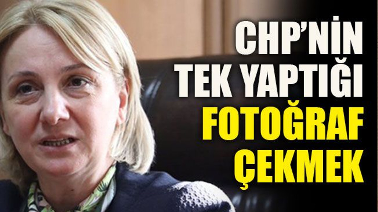 Emine Zeybek: CHP’nin tek yaptığı fotoğraf çekmek