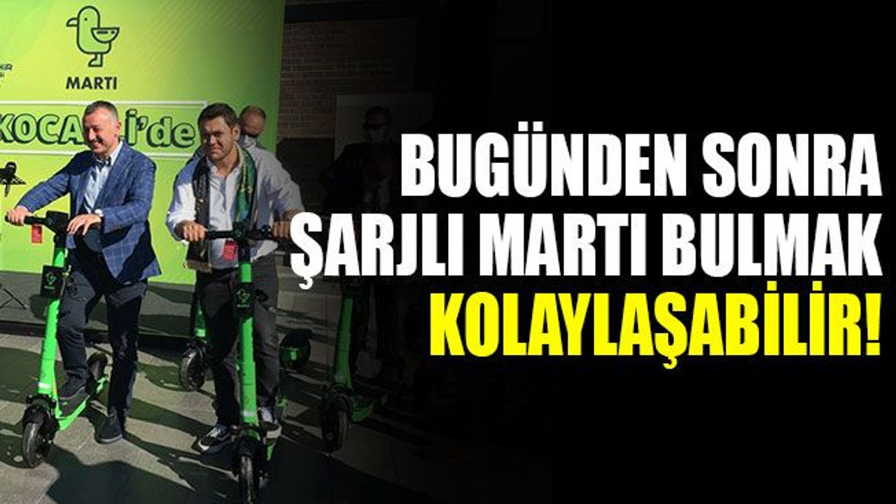 Bugünden sonra şarjı olan Martı bulmak kolaylaşabilir!