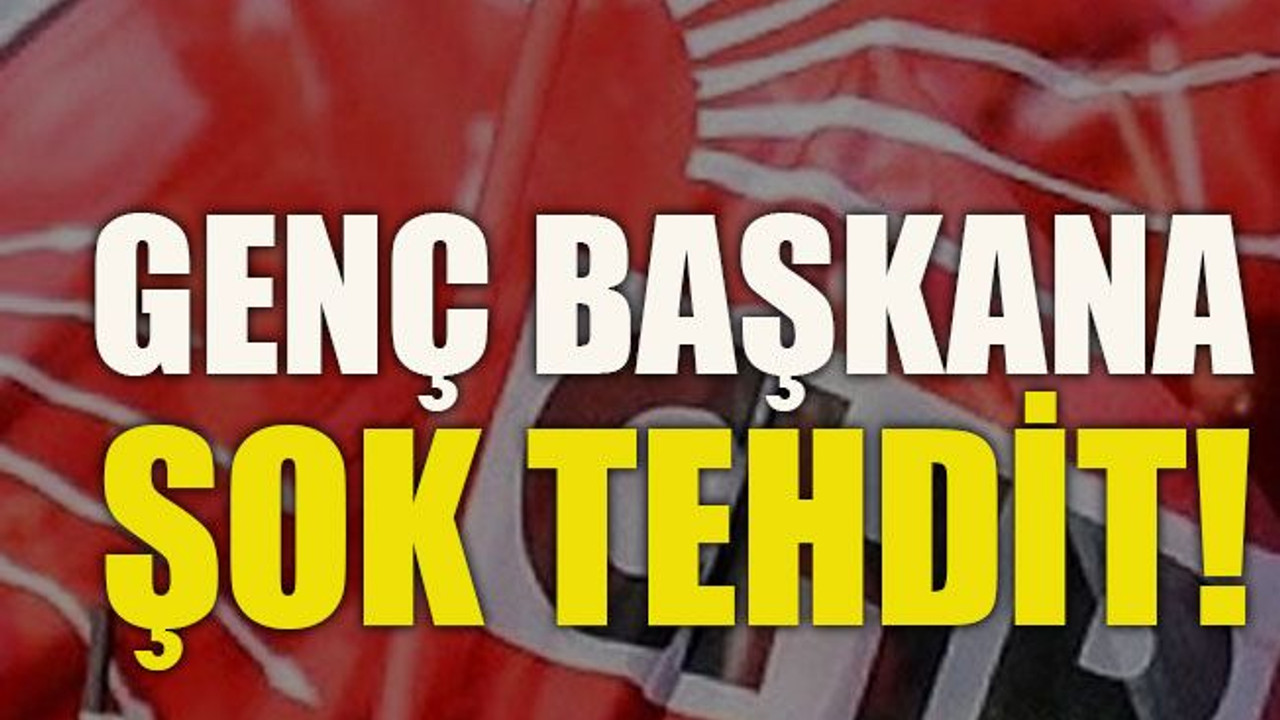 Genç başkana şok tehdit!