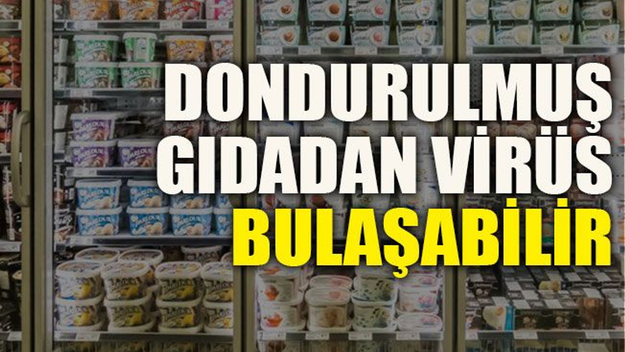 Dondurulmuş gıdadan virüs bulaşabilir