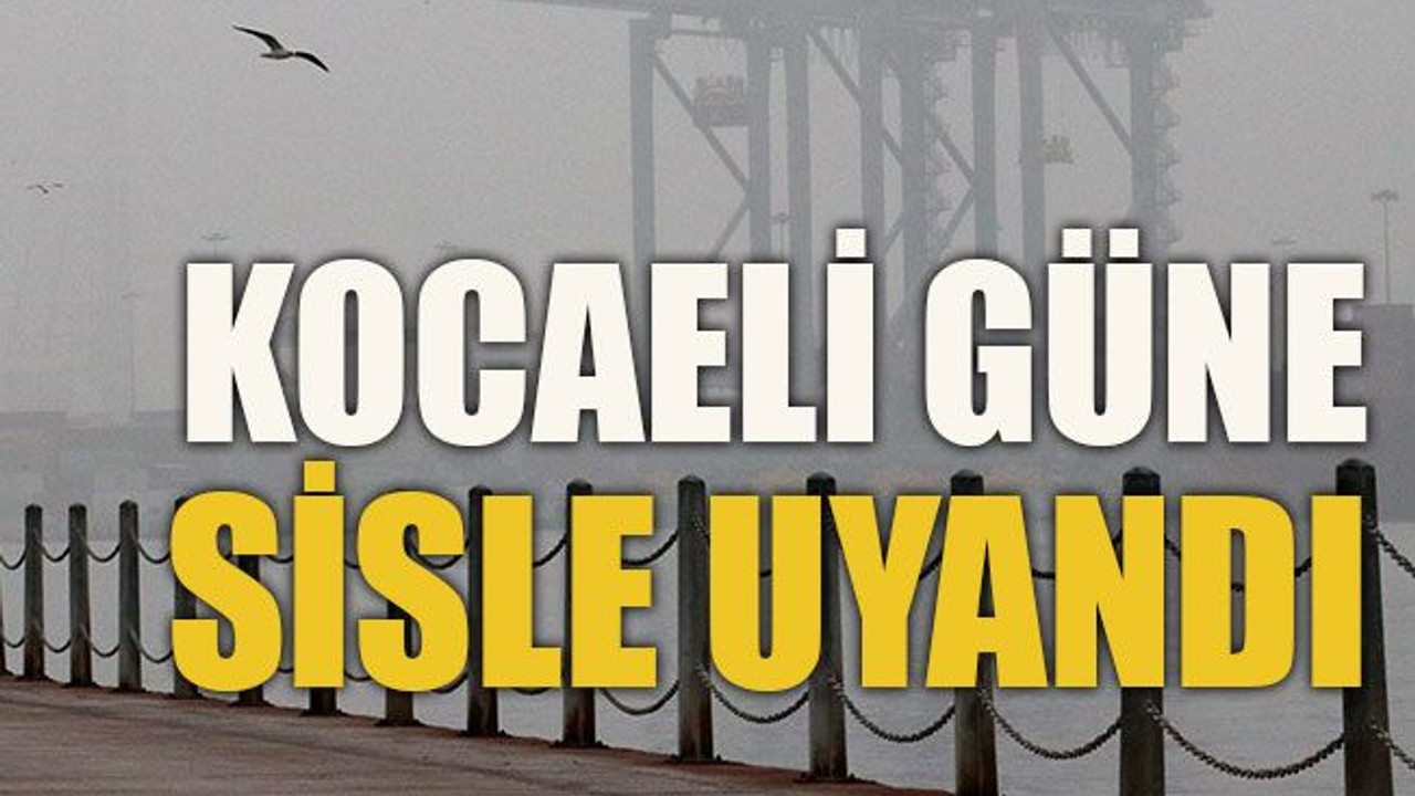 Kocaeli güne sisle uyandı