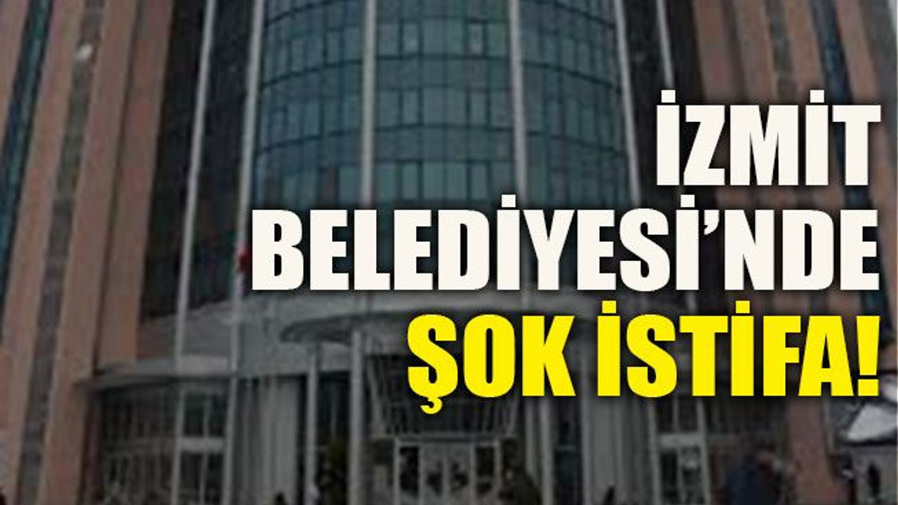 İzmit Belediyesi’nde şok istifa! Akalın istifa etti
