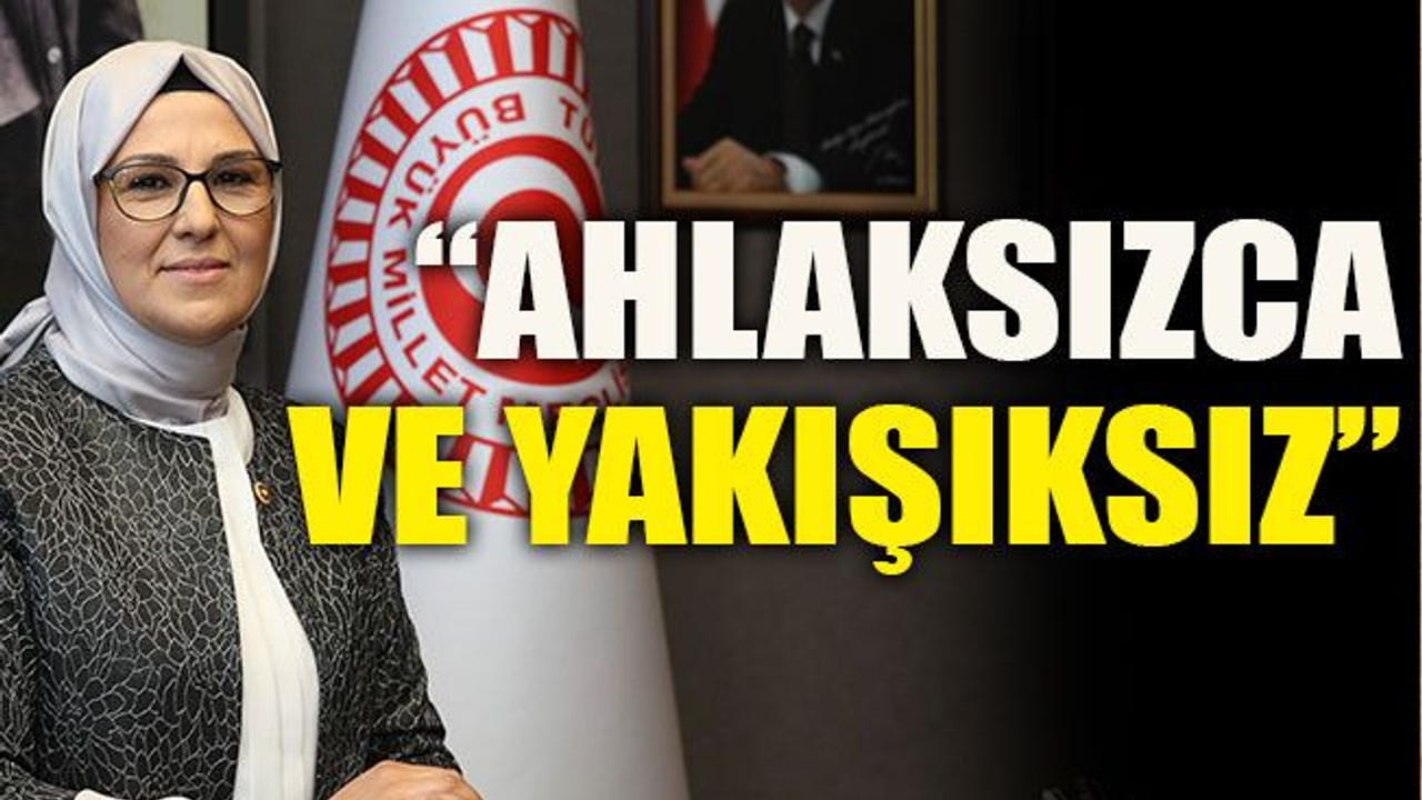 “Ahlaksızca ve yakışıksız”