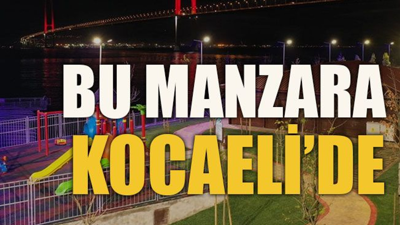 Bu manzara Kocaeli’de