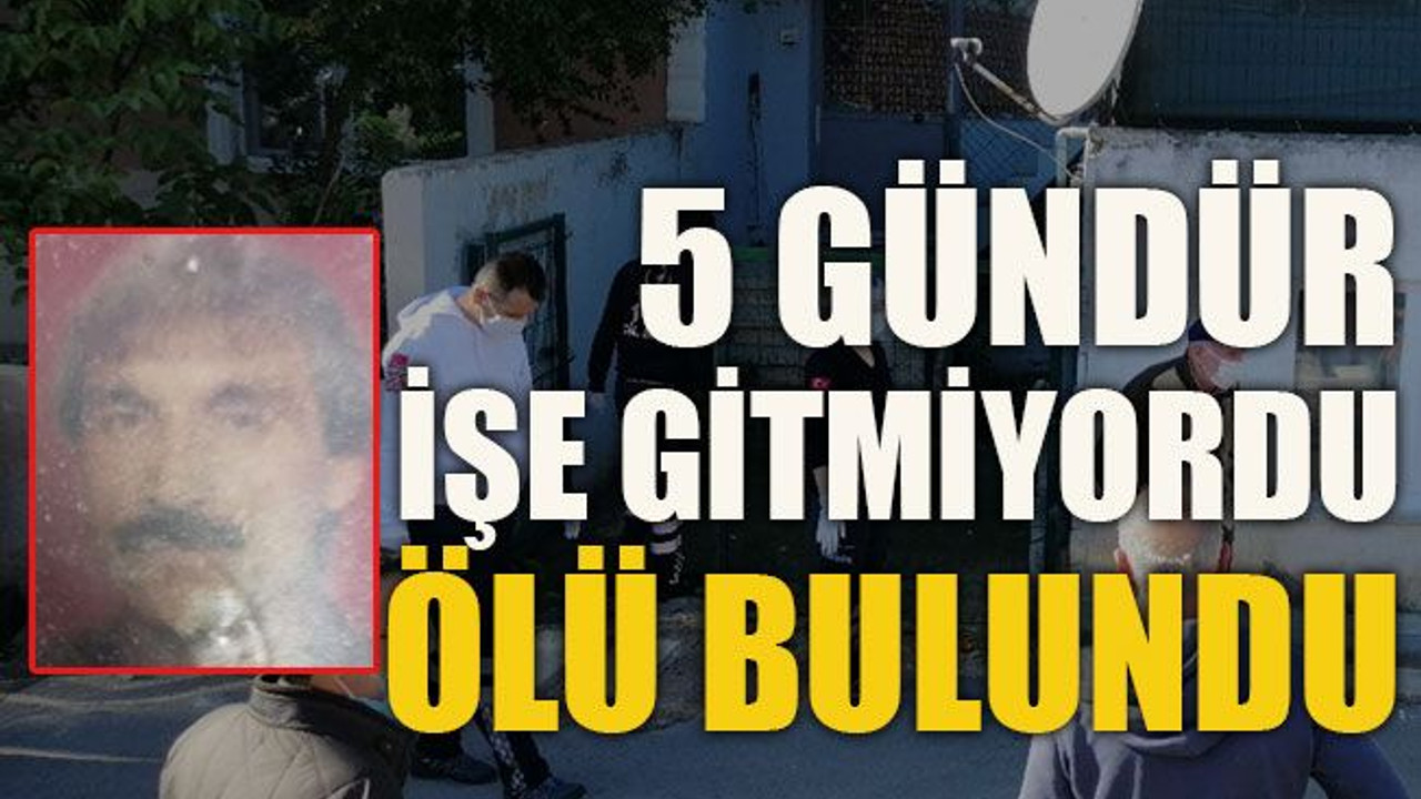 5 gündür işe gitmiyordu ölü bulundu