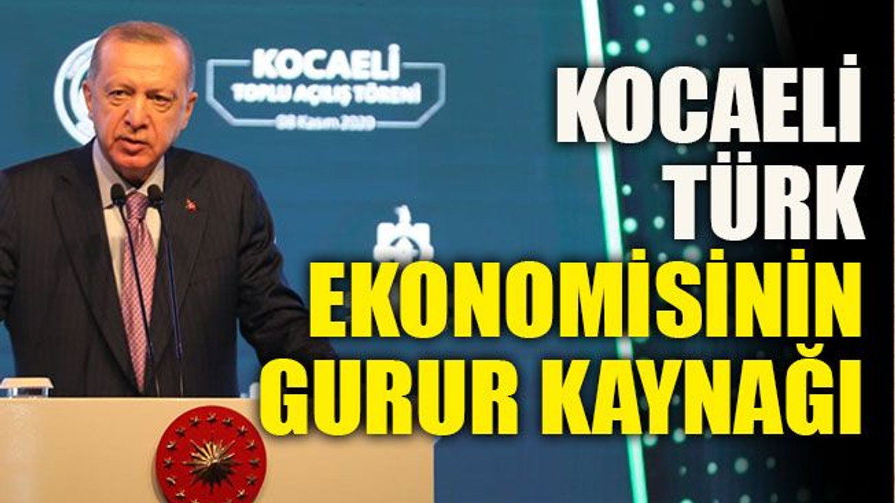 Kocaeli Türk ekonomisinin gurur kaynağı