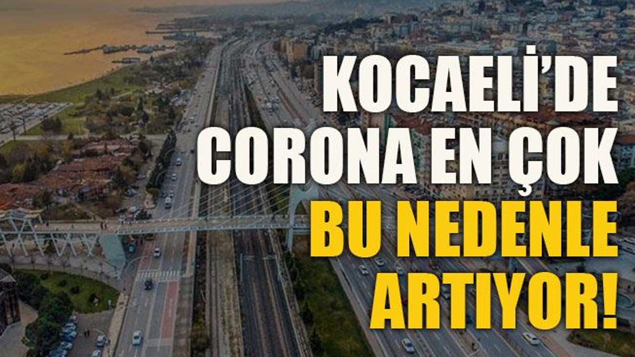 Kocaeli’de corona en çok bu nedenle artıyor!
