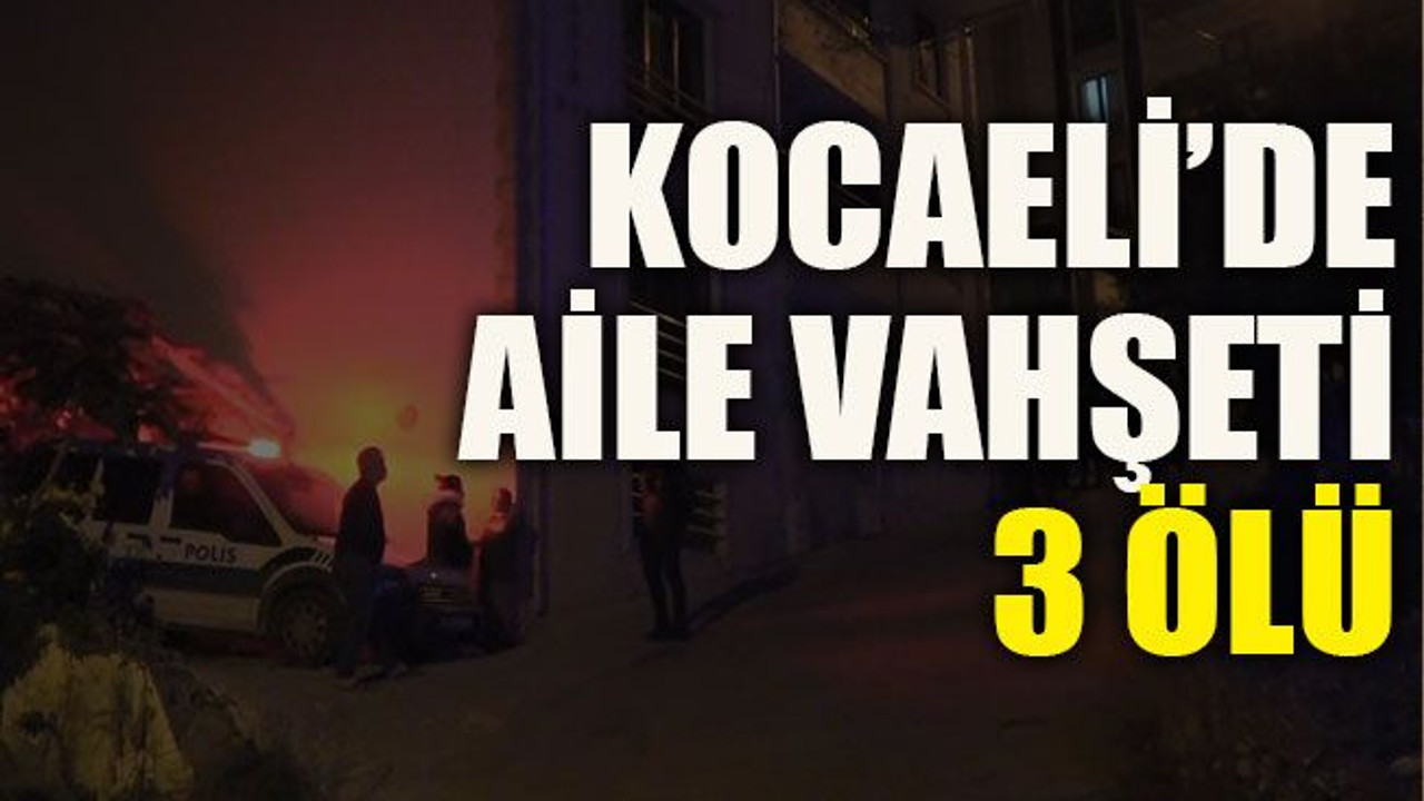 Kocaeli’de aile vahşeti: 3 ölü