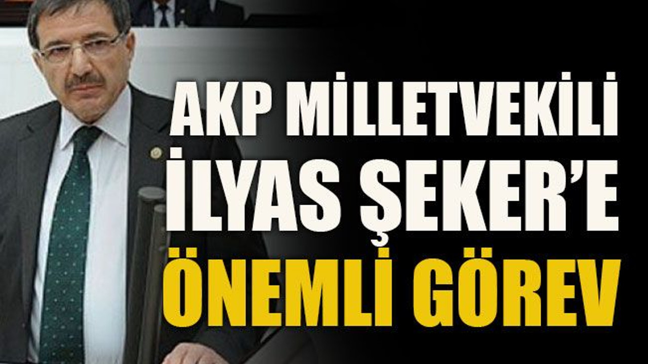 AKP Milletvekili İlyas Şeker’e önemli görev