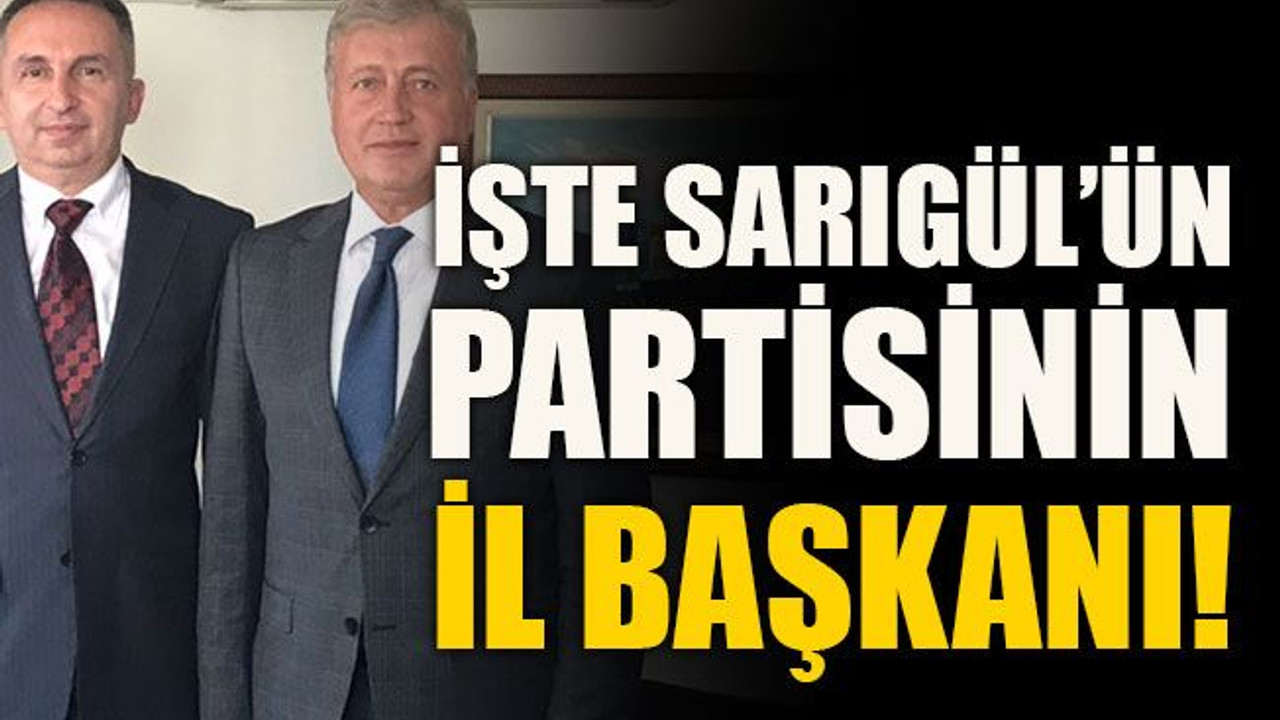 İşte Sarıgül’ün partisinin il başkanı!