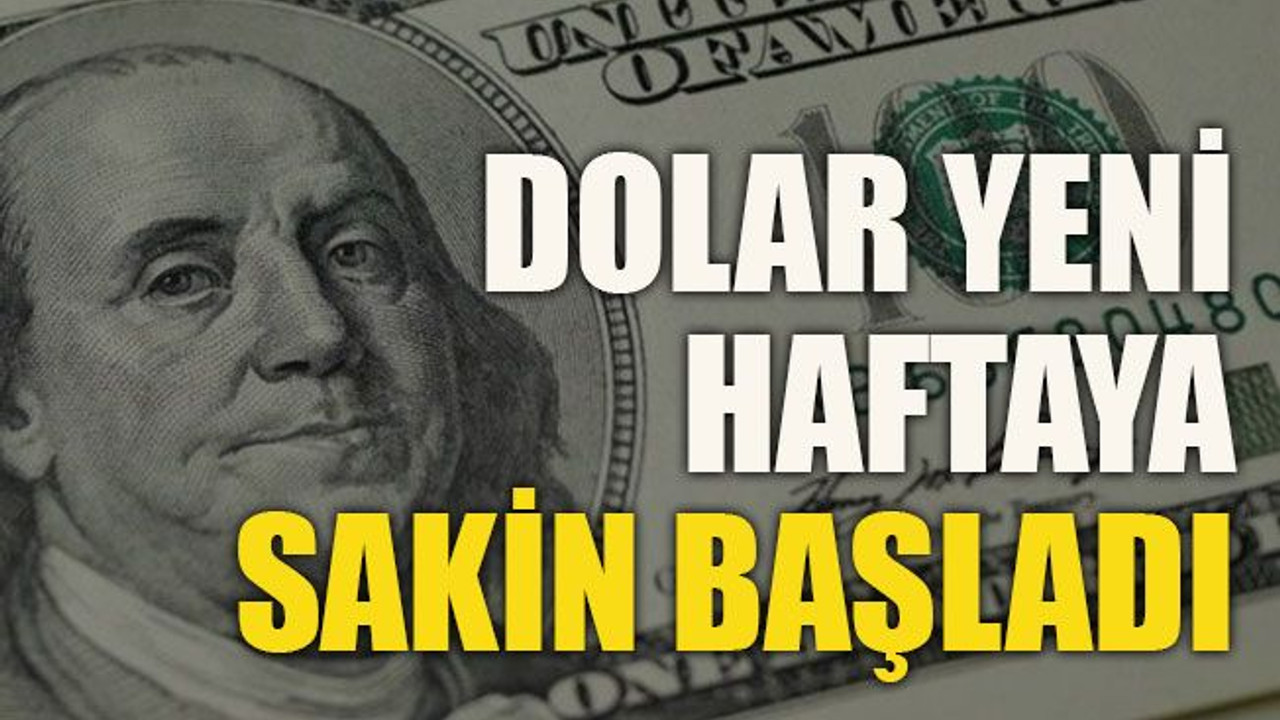 Dolar yeni haftaya sakin başladı