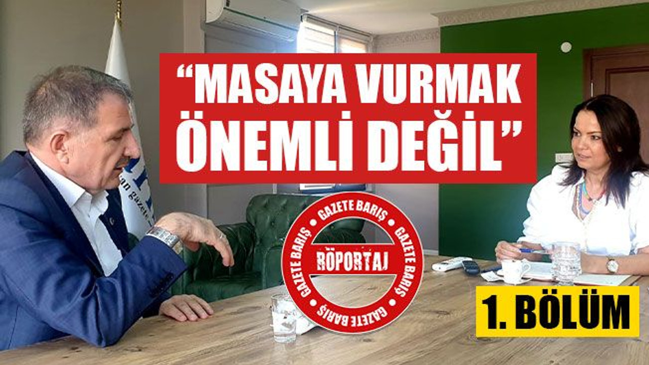 İlyas Şeker: Masaya vurmak önemli değil