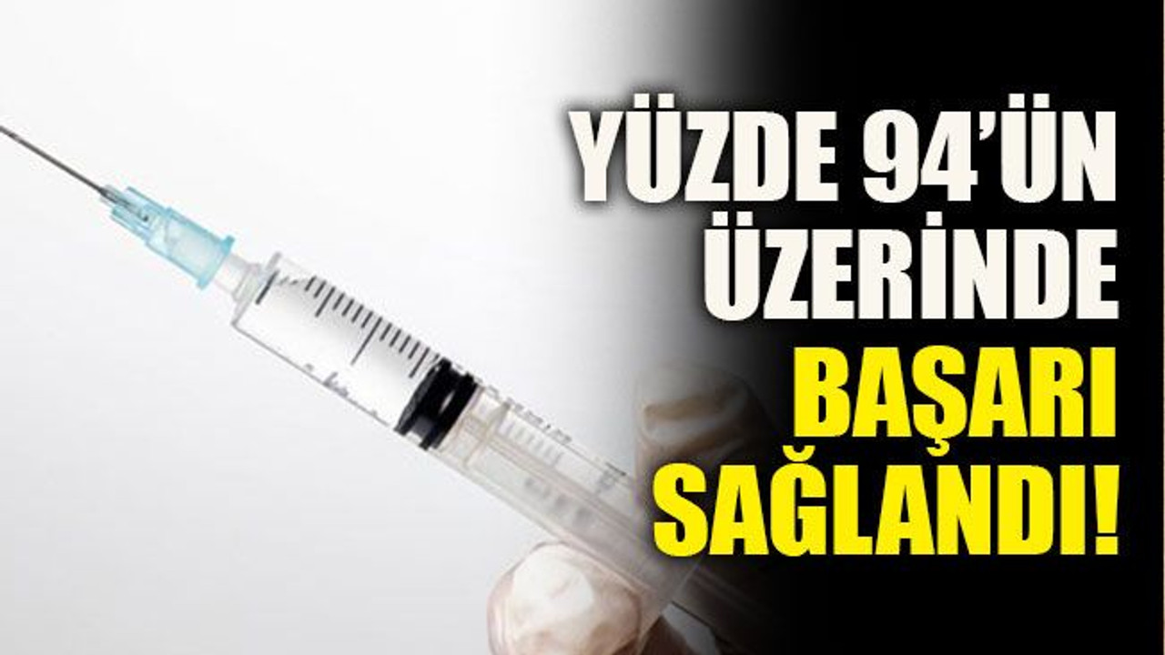 Yüzde 94’ün üzerinde başarı sağlandı!