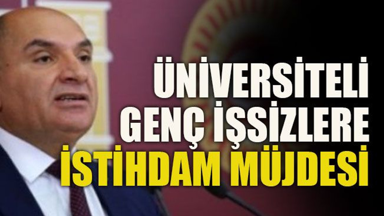 Üniversiteli genç işsizlere istihdam müjdesi