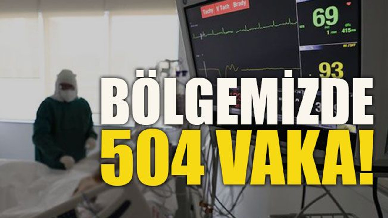 Bölgemizde 504 vaka!