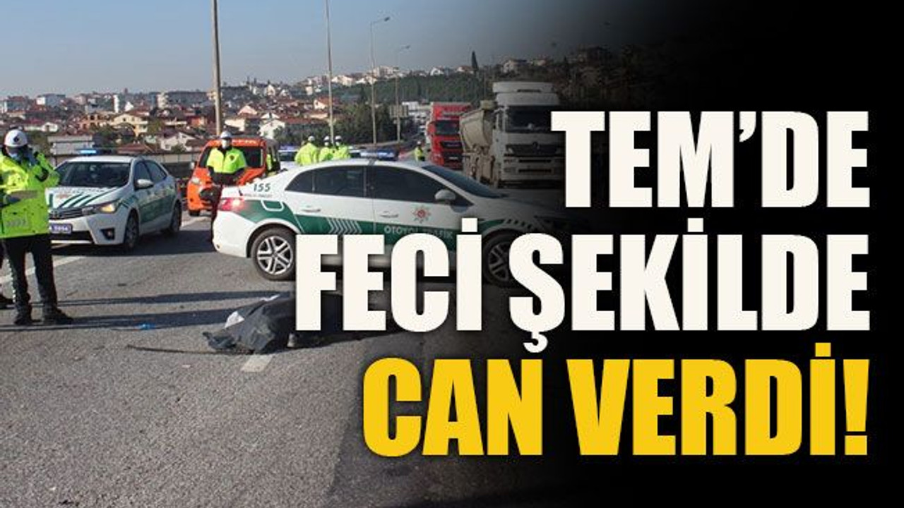 TEM’de feci şekilde can verdi!