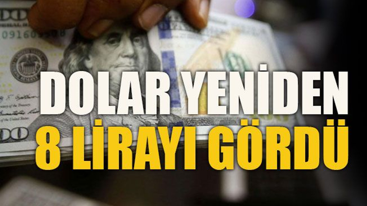 Dolar yeniden 8 lirayı gördü