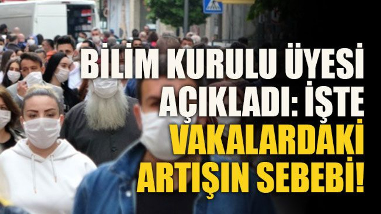 Bilim Kurulu Üyesi açıkladı: işte vakalardaki artışın sebebi!