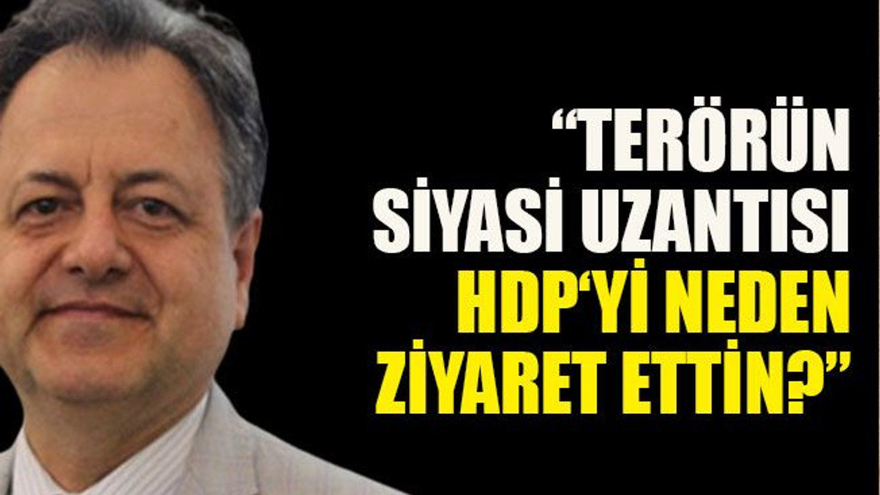 “Terörün siyasi uzantısı HDP‘yi neden ziyaret ettin?”