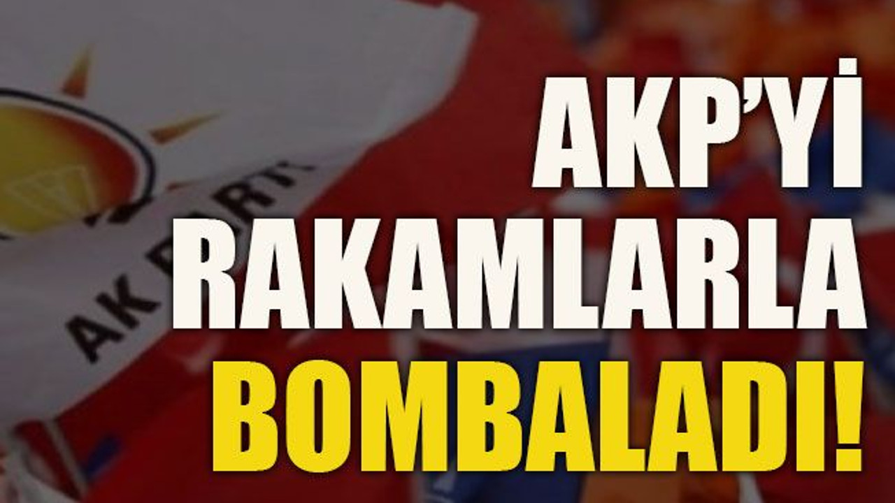 AKP’yi rakamlarla bombaladı!