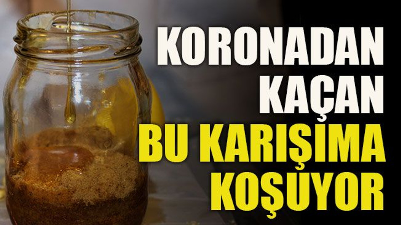 Koronadan kaçan bu karışıma koşuyor