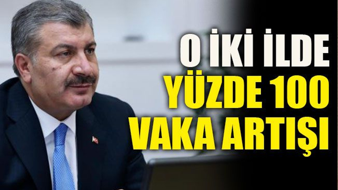 O iki ilde yüzde 100 vaka artışı