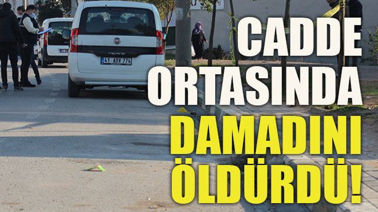 Damadını cadde ortasında silahla öldürdü!