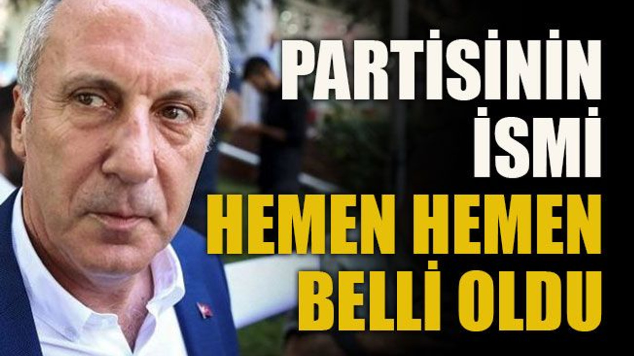 Partisinin ismi hemen hemen belli