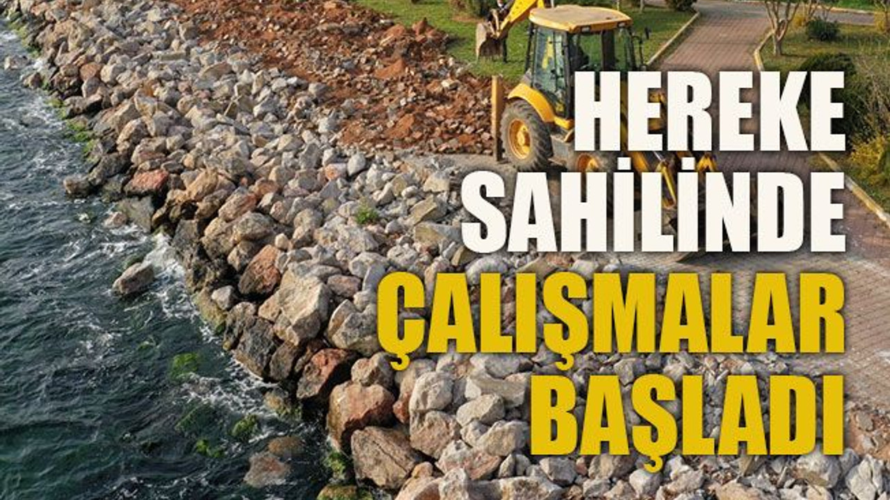 Hereke sahilinde çalışmalar başladı