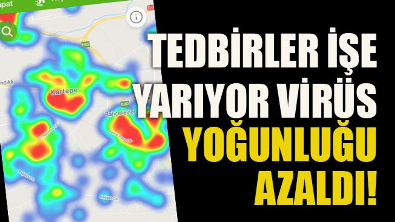 Tedbirler işe yarıyor virüs yoğunluğu azaldı!