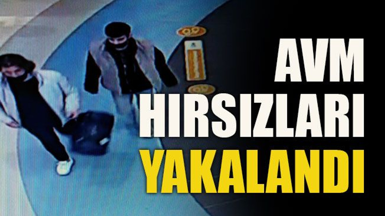 AVM hırsızları yakalandı
