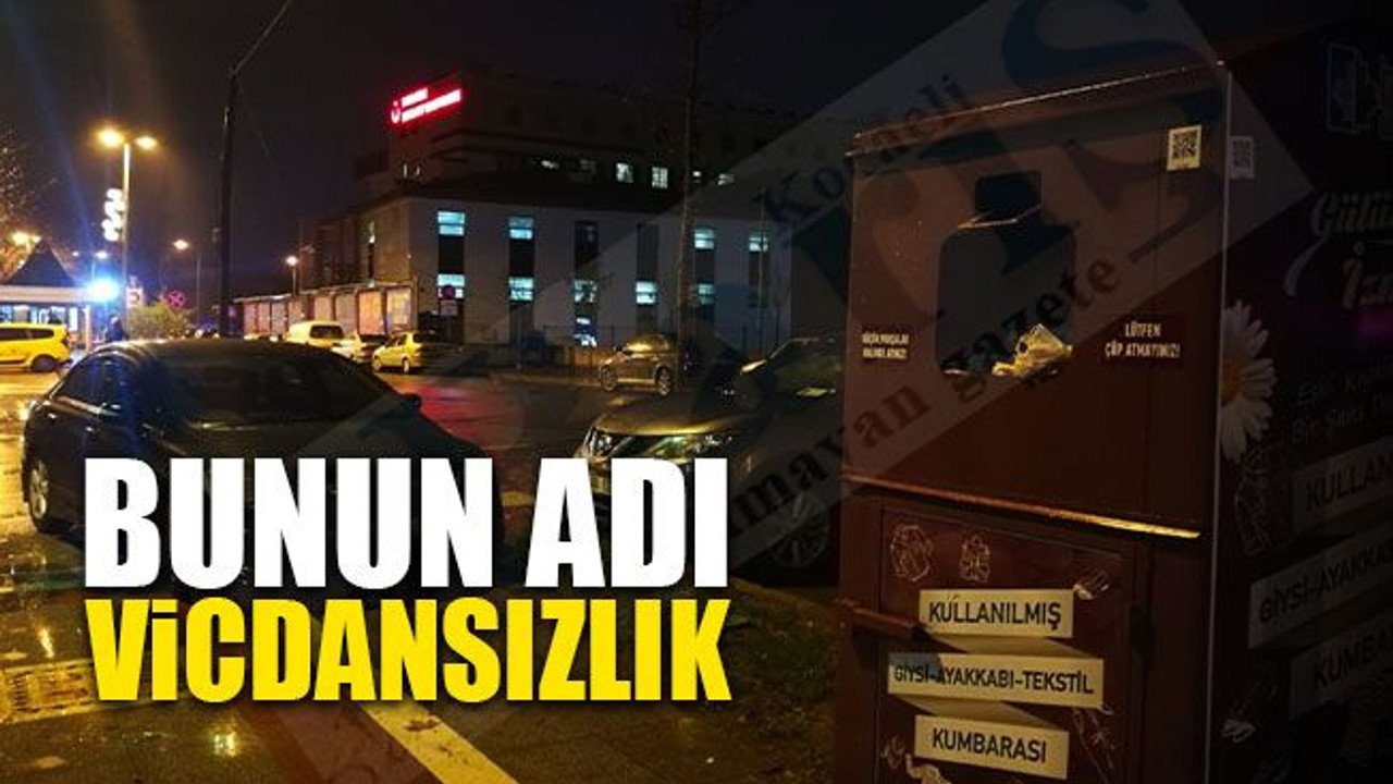 Bunun adı; vicdansızlık